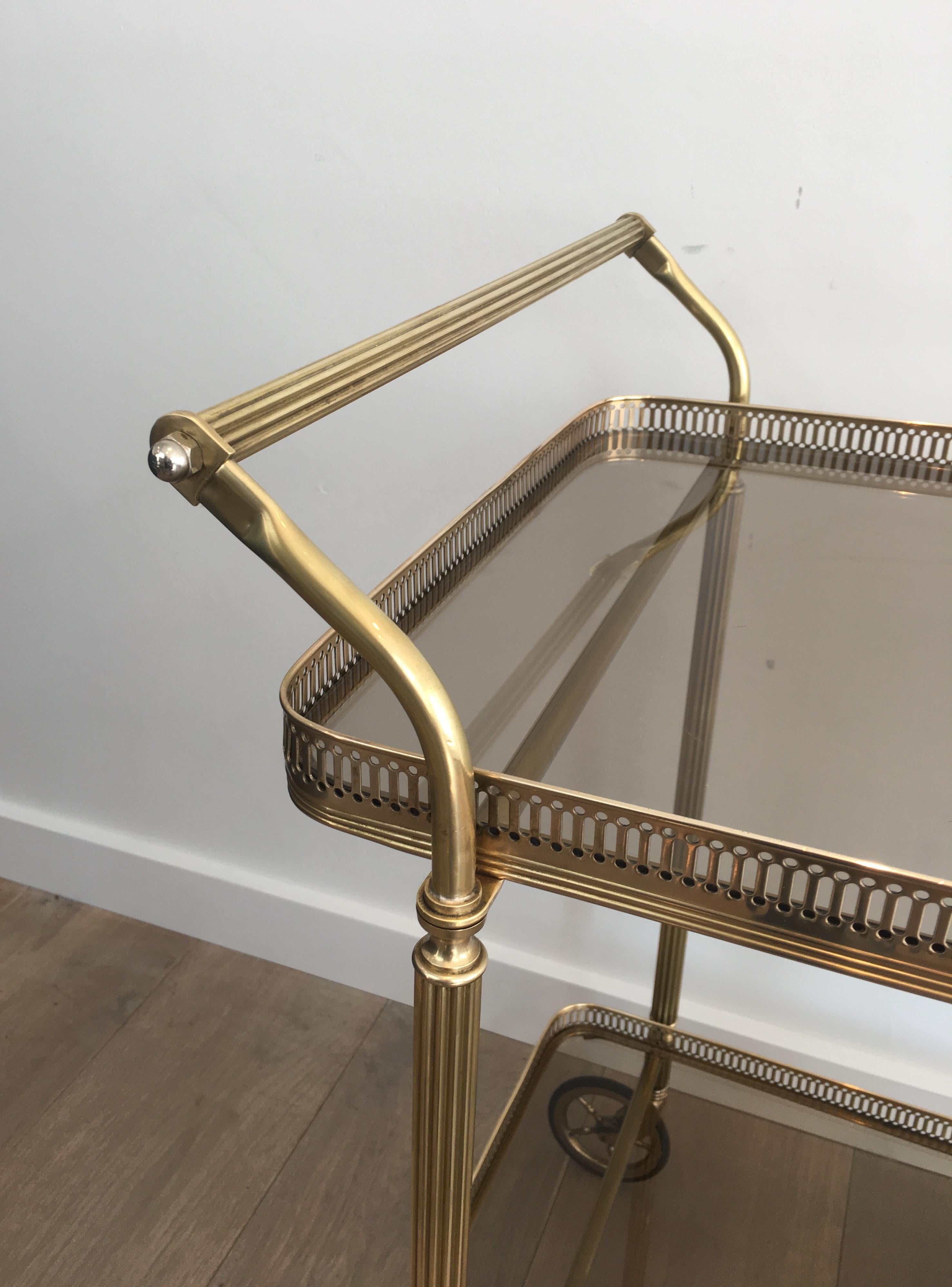 Mid-20th Century Neoclassical Brass Trolley, French, circa 1940