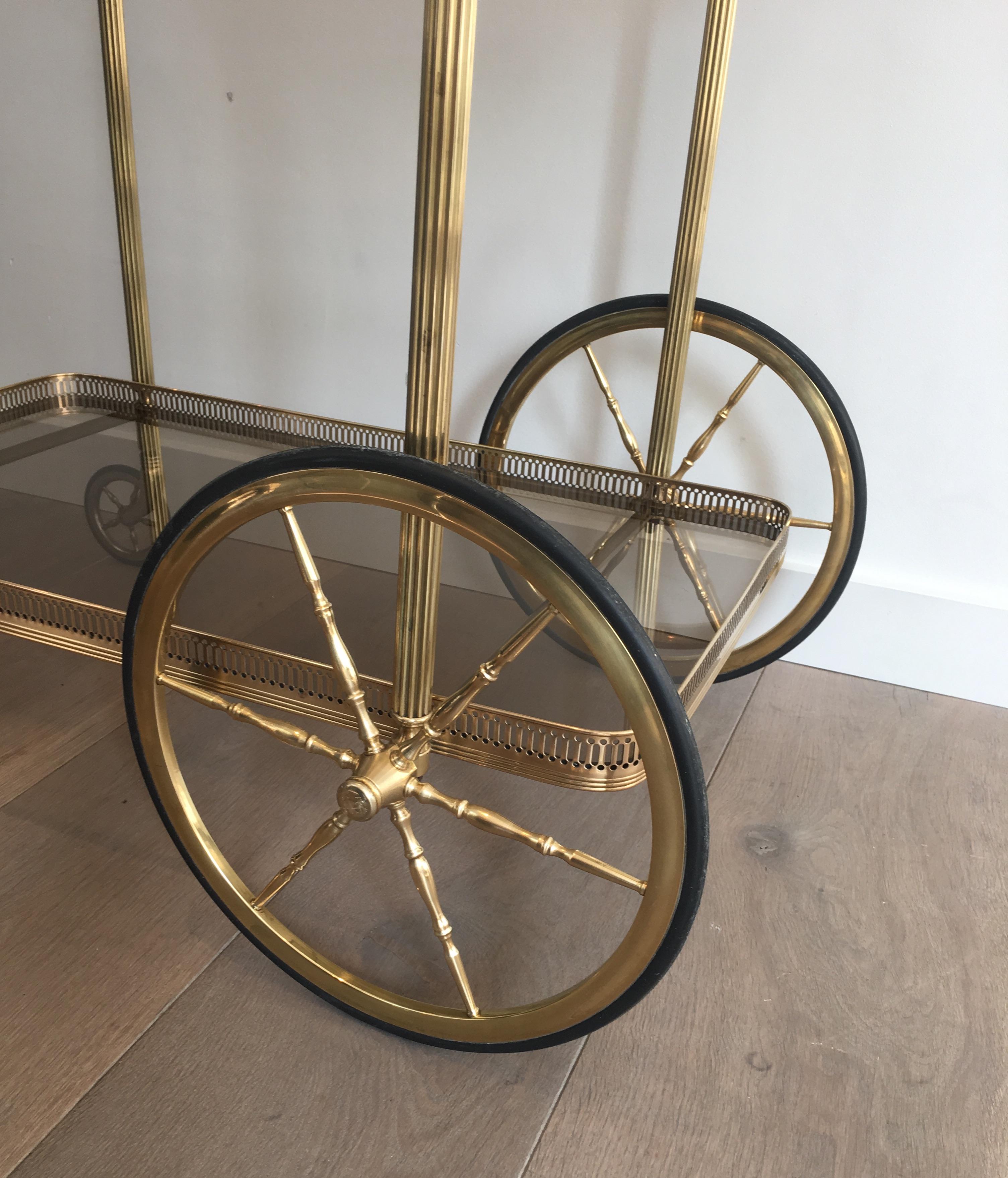 Neoclassical Brass Trolley, French, circa 1940 2