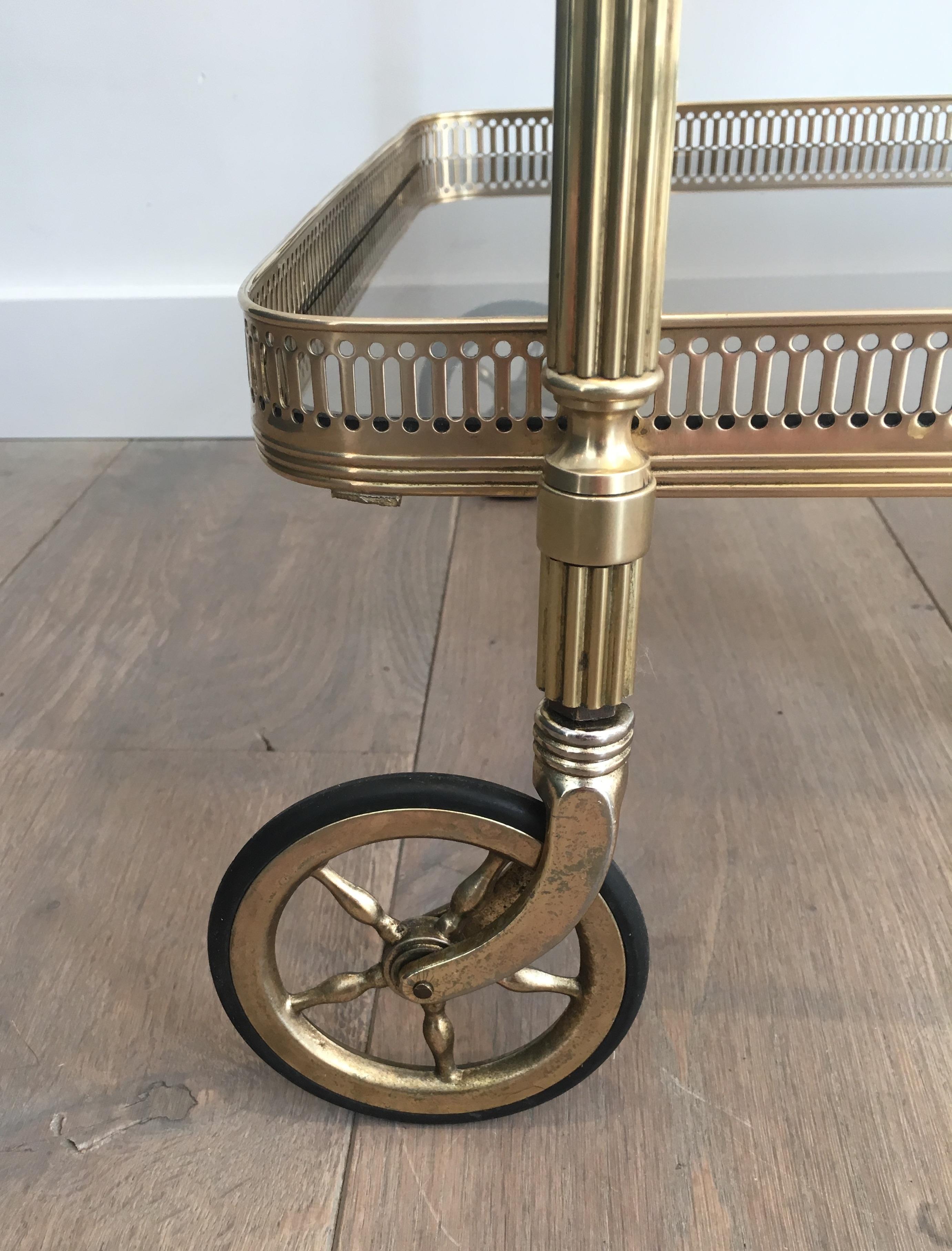 Neoclassical Brass Trolley, French, circa 1940 3
