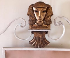 Neoclassical Bronze and Wrought Iron Mirror Attributed to René Prou, France 1937