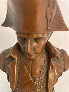 Neoclassical Bronze Bust of Napoleon on Marble Base, 20th Century