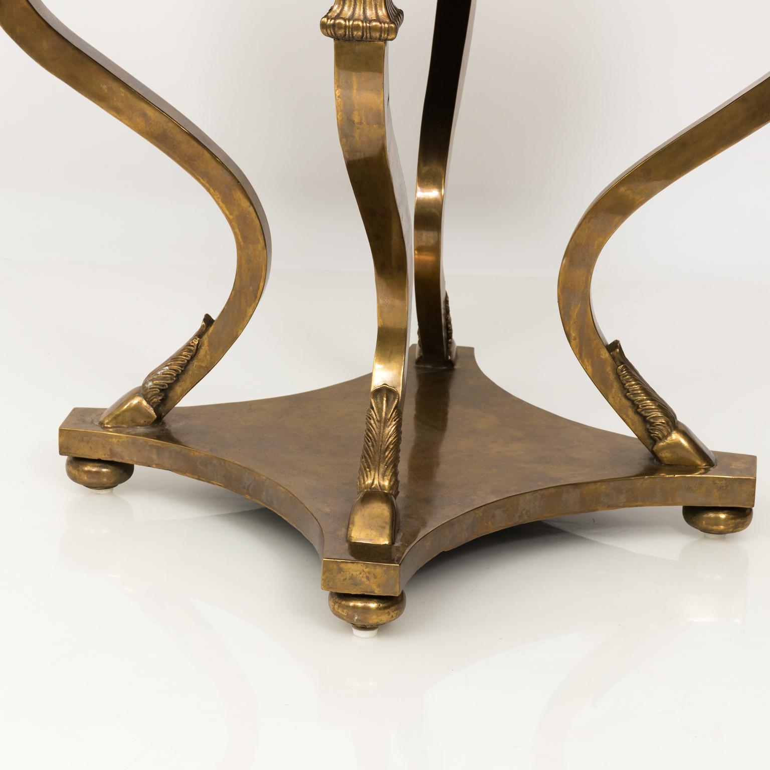 Neoclassical Bronze Centre Table with Mirrored Top 13