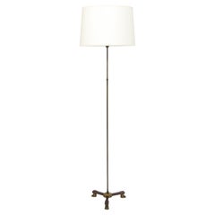 Lampadaire néoclassique en bronze attribué à André Arbus, France, années 1940