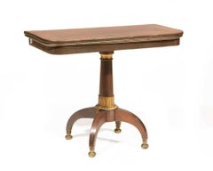 Neoclassical Bronze Mounted Marquetry Games Table