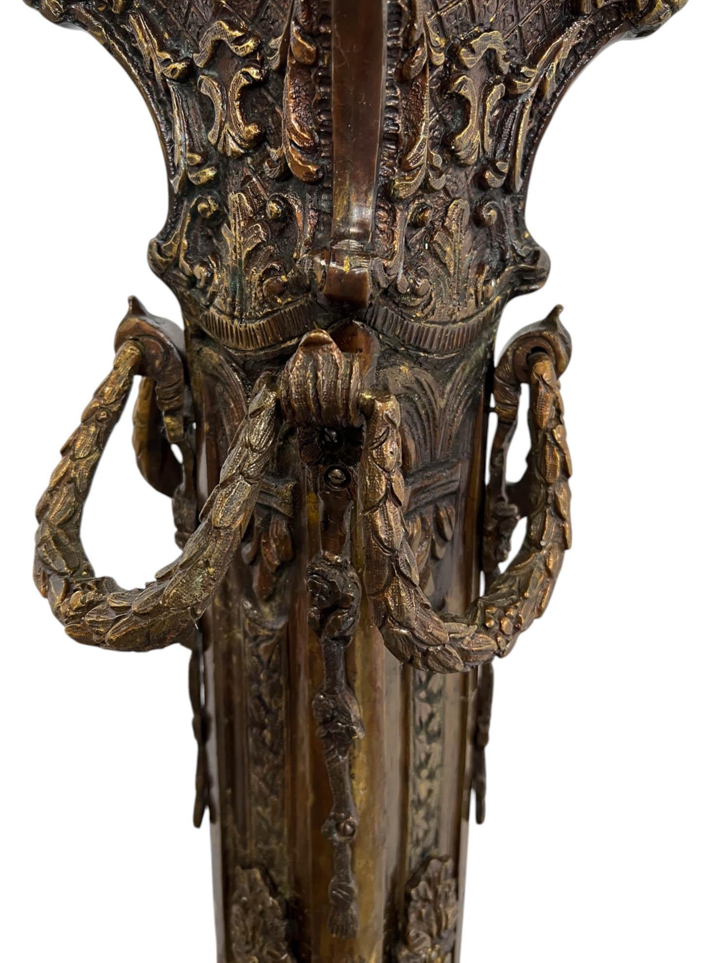 Piédestal en bronze néo-renaissance italienne en vente 3