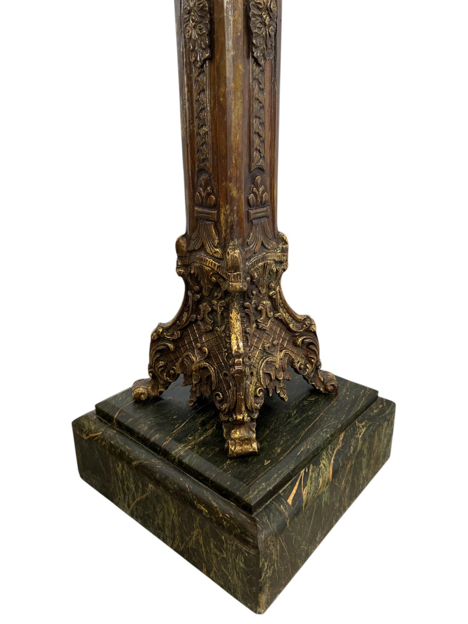 Piédestal en bronze néo-renaissance italienne en vente 5