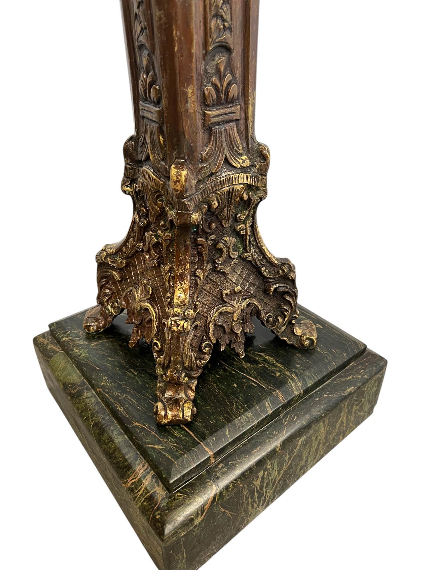 Piédestal en bronze néo-renaissance italienne en vente 6