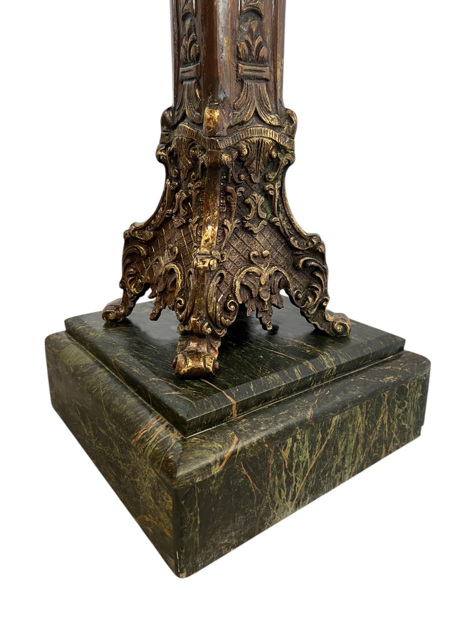 Piédestal en bronze néo-renaissance italienne en vente 8