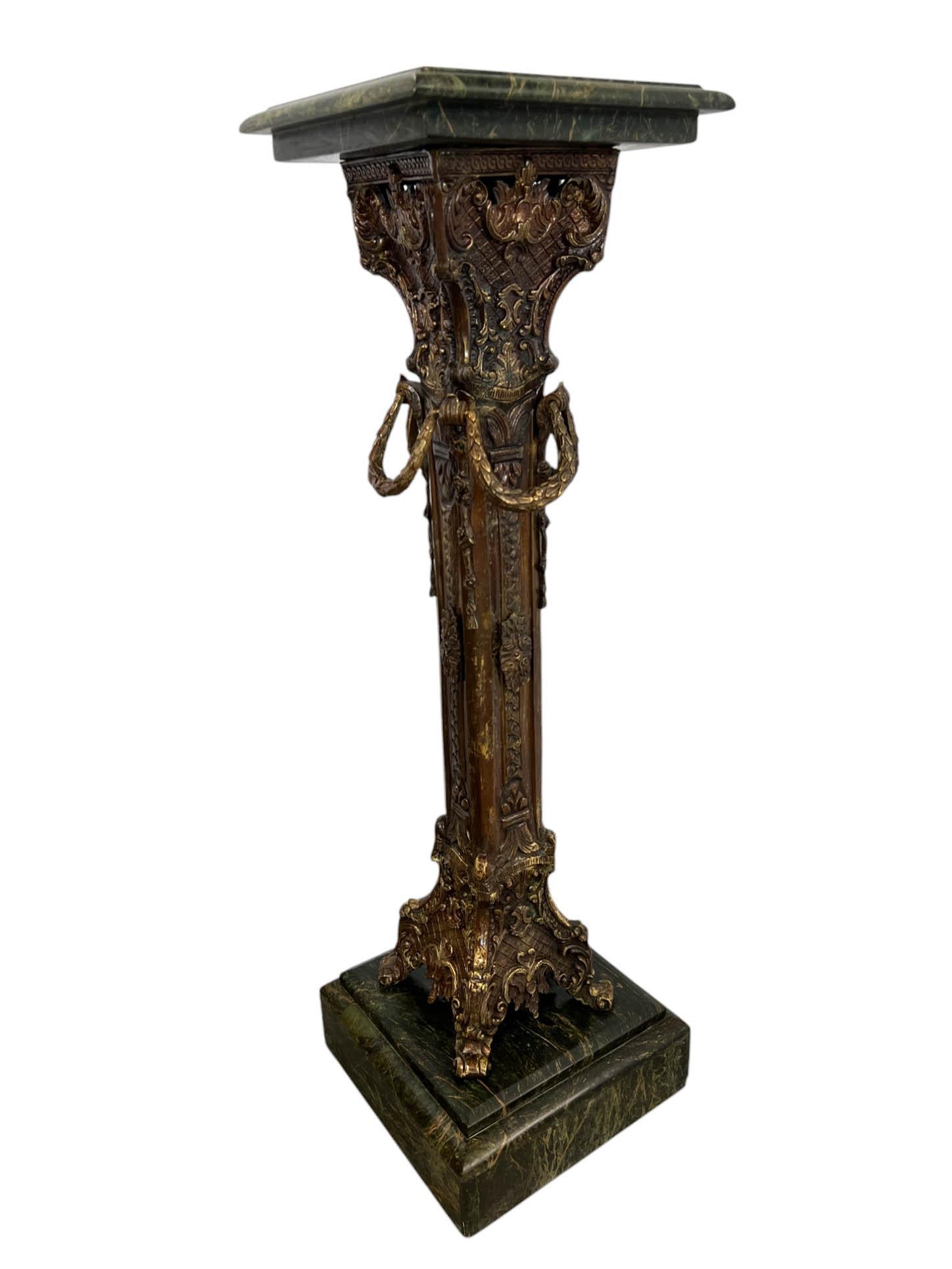 Piédestal en bronze néo-renaissance italienne en vente 2