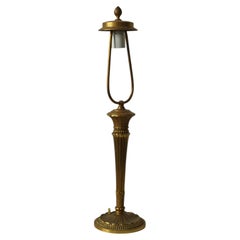 Neoclassical Bronze Table Lamp, Denmark, C. 1880