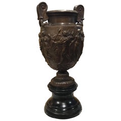 Neoclassical Bronze Urn Signed Ferdinand Barbedienne