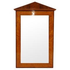Neoclassical Burl Wood Mirror from The Carlyle Hotel NYC 40.25"H x 25.25"W