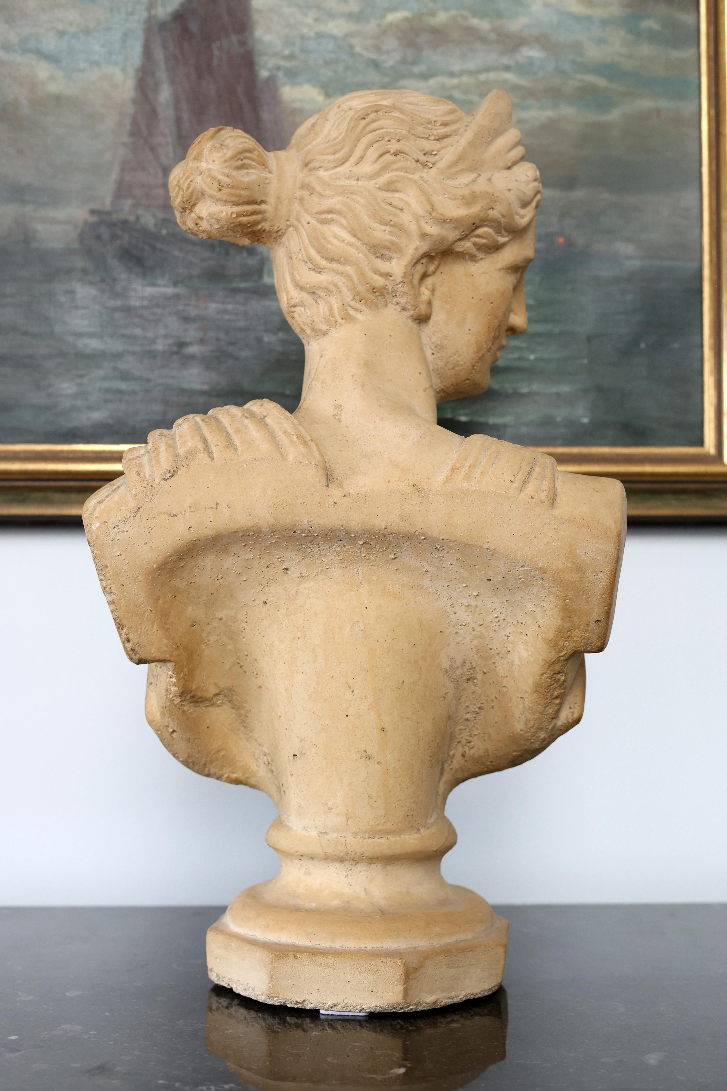 Neoclassical Bust of a Artemis, circa Early 20th Century For Sale 1