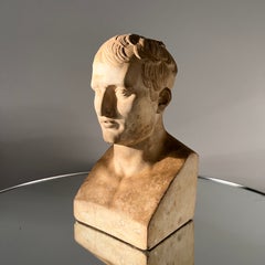 Neoclassical Bust of Napoleon in Plaster, French c. 1970's