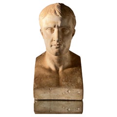 Neoclassical Bust of Napoleon in Plaster, French c. 1970's