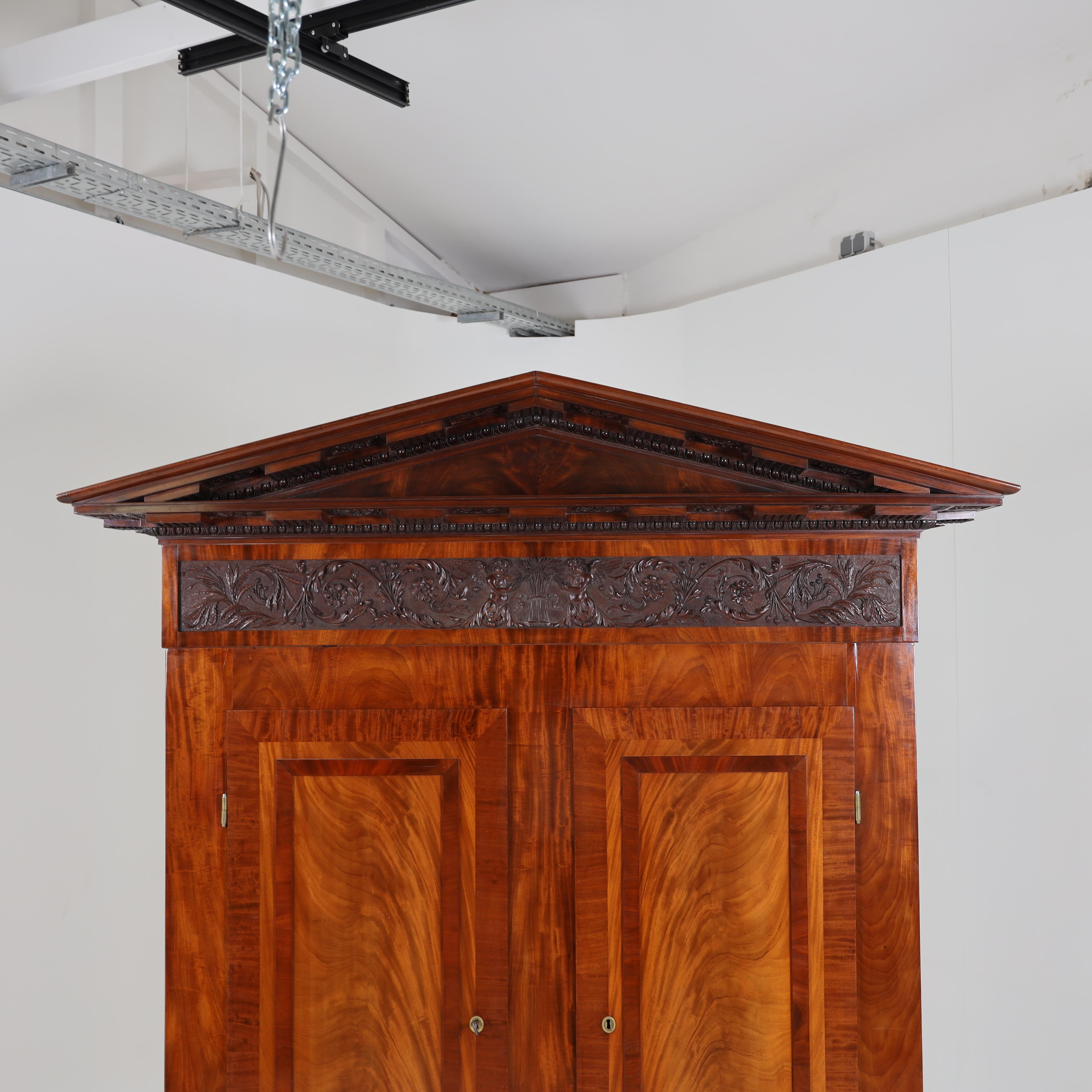 Mahogany Neoclassical Cabinet, Probably Berlin, Early 19th Century For Sale