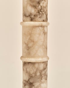 Neoclassical Calacatta Marble Pedestal