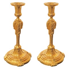 Antique Neoclassical Candlesticks, circa 1800