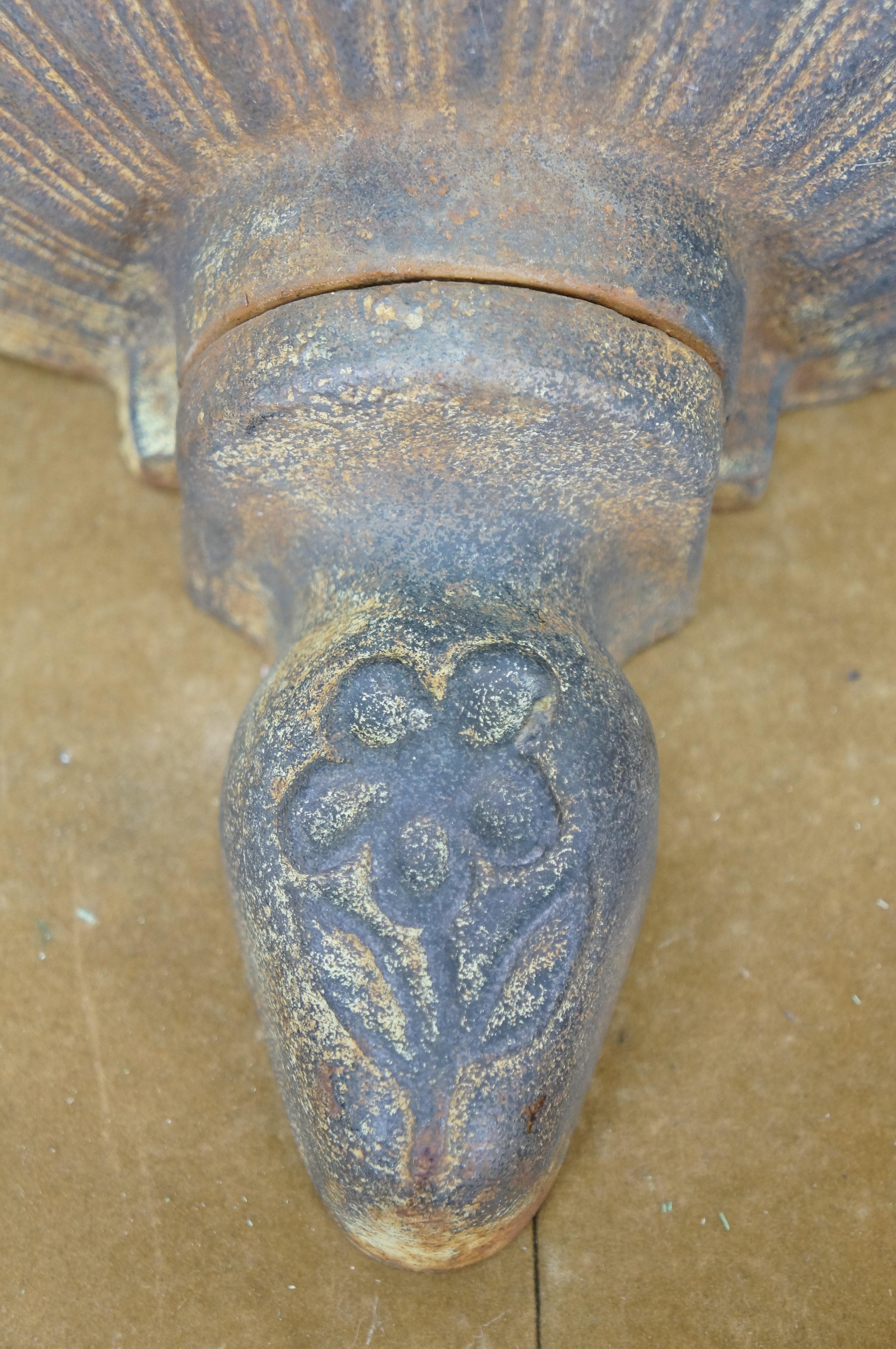 Neoclassical Cast Iron Wall Fountain Bowl Garden Planter Urn Sconce Lavabo 18