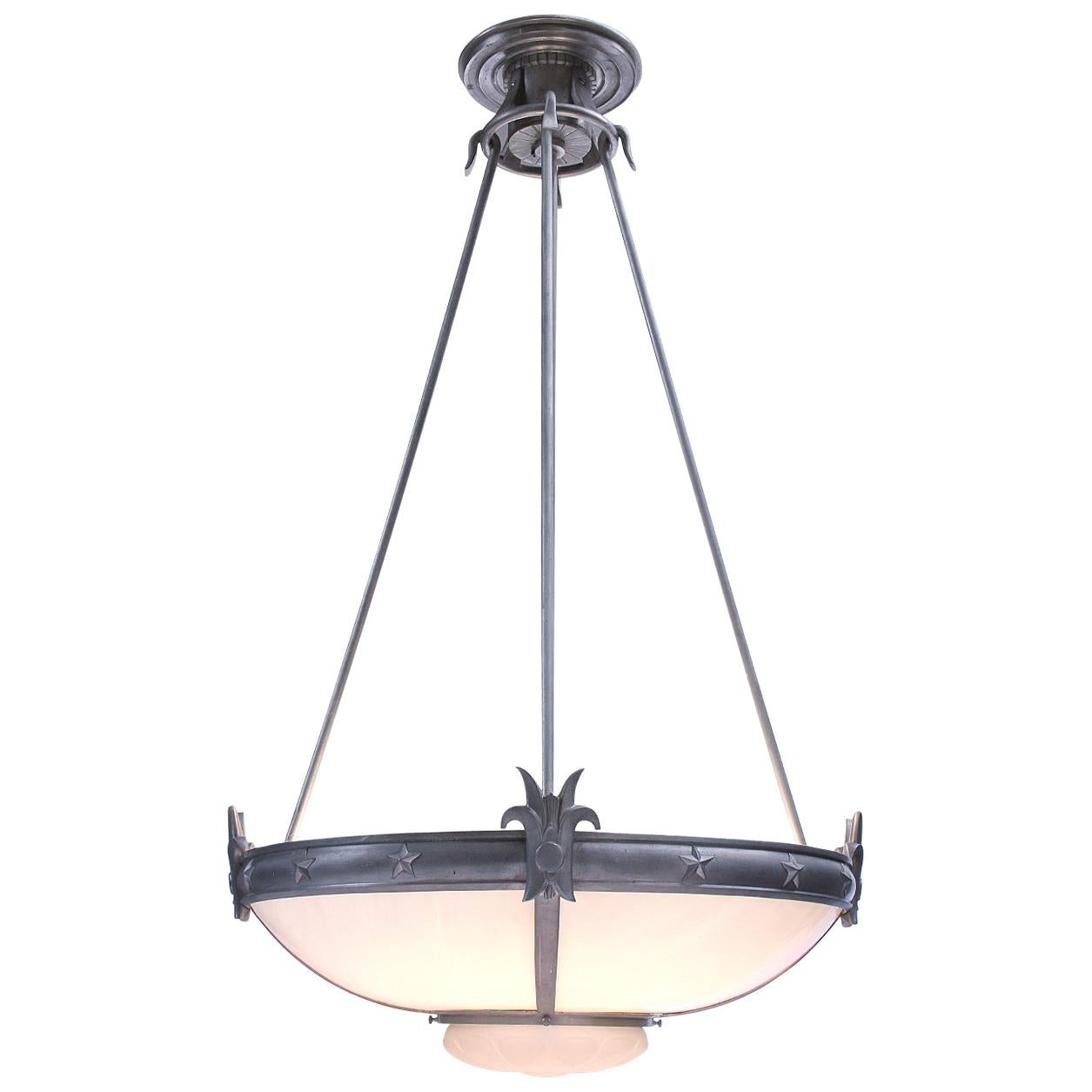 Neoclassical Ceiling Pendant For Sale