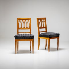 Neoclassical Chairs in Cherrywood, Early 19th Century