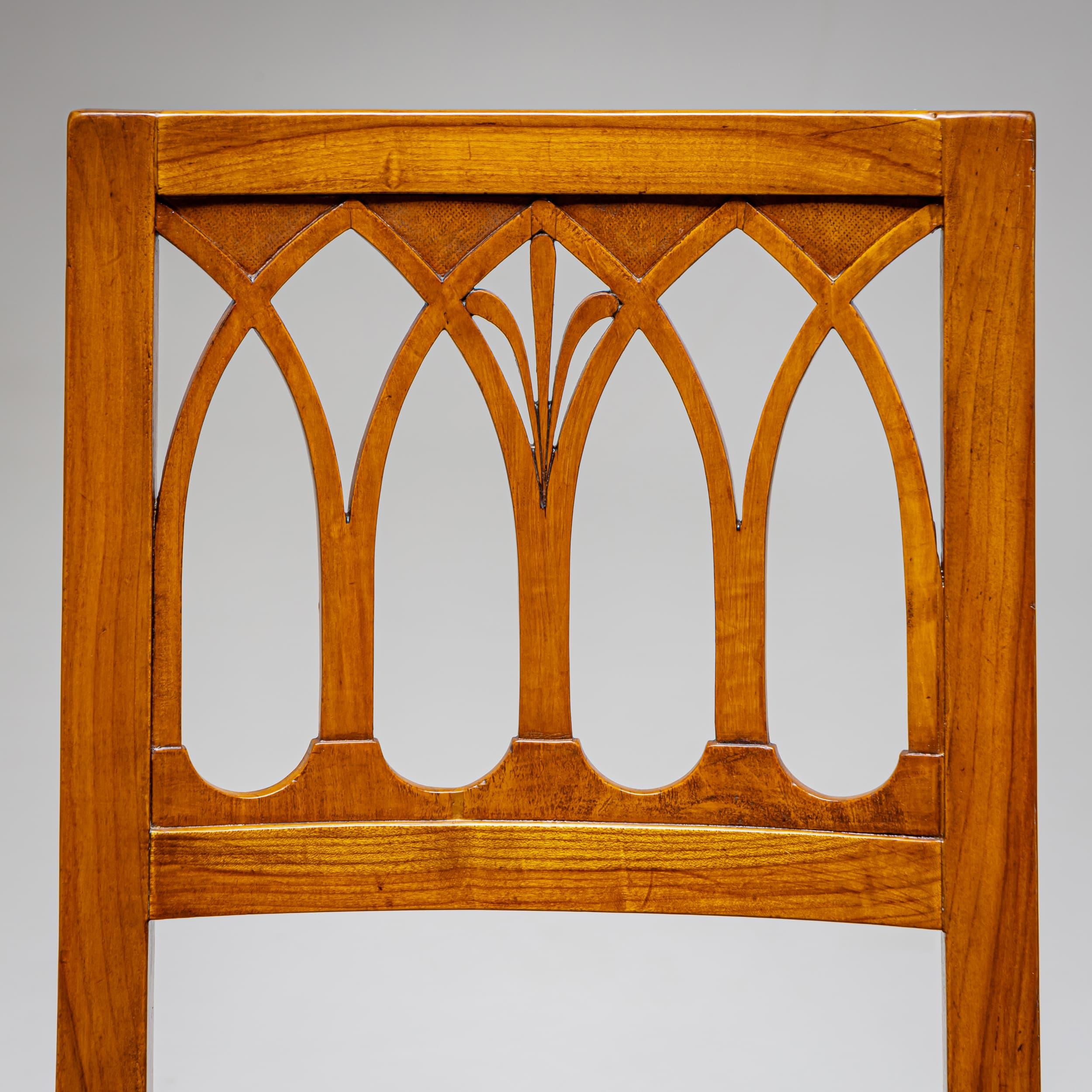Sillas neoclásicas de madera de cerezo, principios del siglo XIX Neoclásico en venta