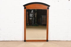 Neoclassical Cherry and Ebonized Wood Wall Mirror