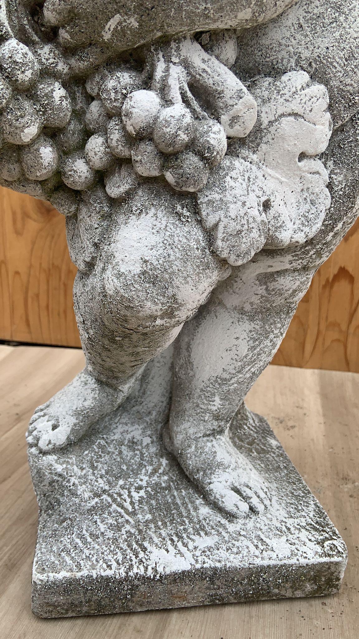 Neoclassical Cherub/Putti Garden Sculpture In Good Condition For Sale In Chicago, IL