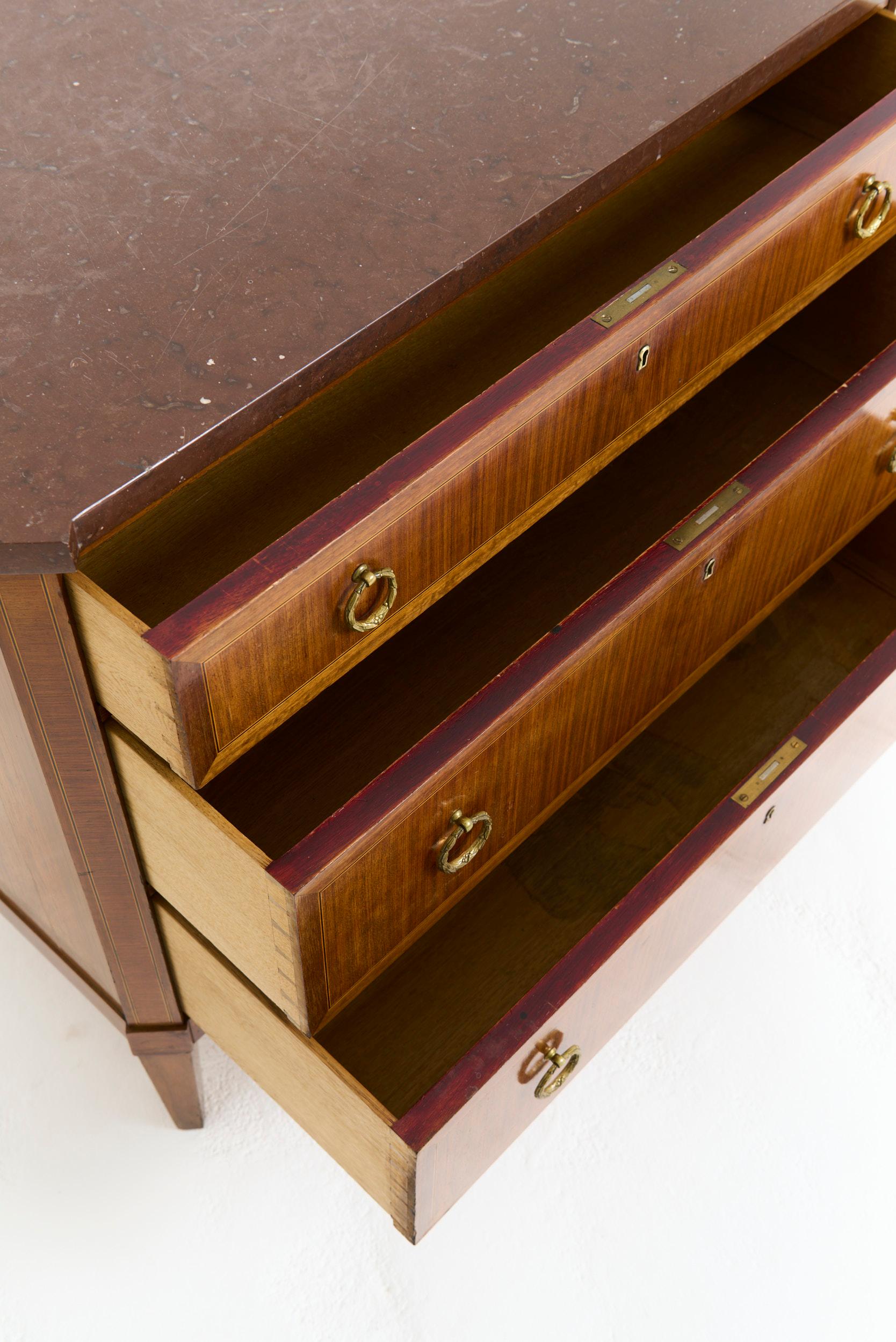 Neoclassical Chest of Drawers For Sale 4