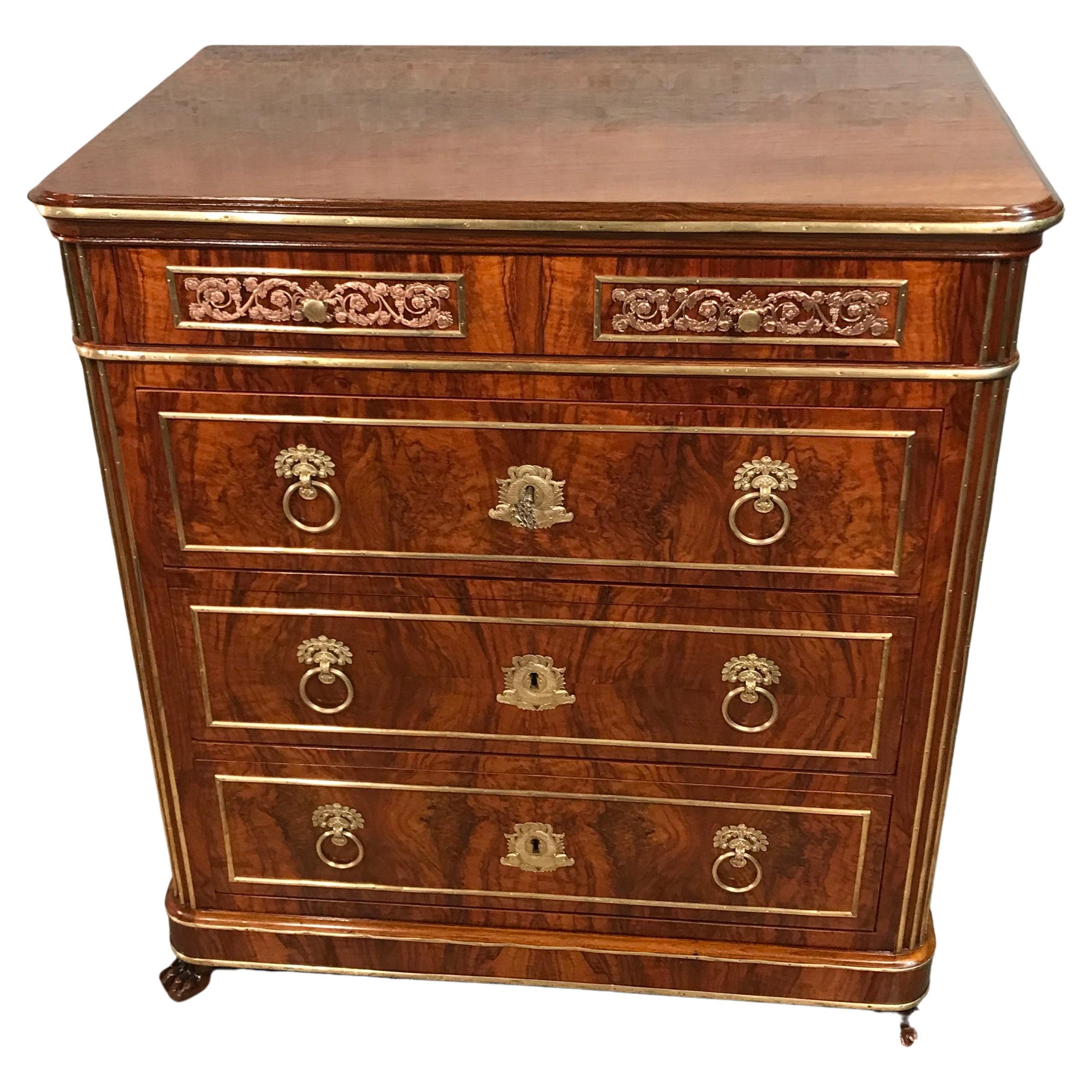 Neoclassical Chest of Drawers, Germany, 1800 In Good Condition For Sale In Belmont, MA