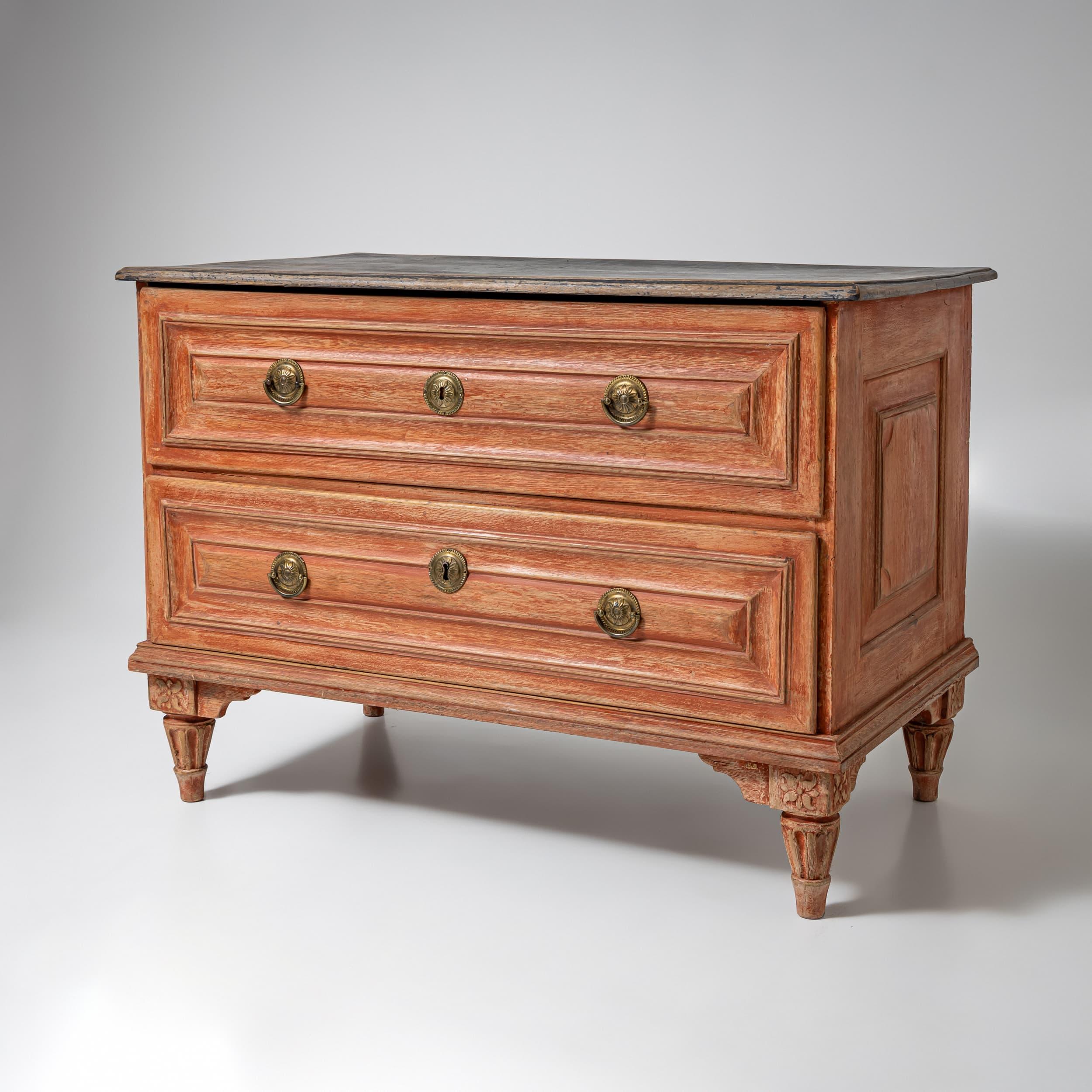 Ottone Cassettone neoclassico, fine XVIII secolo in vendita