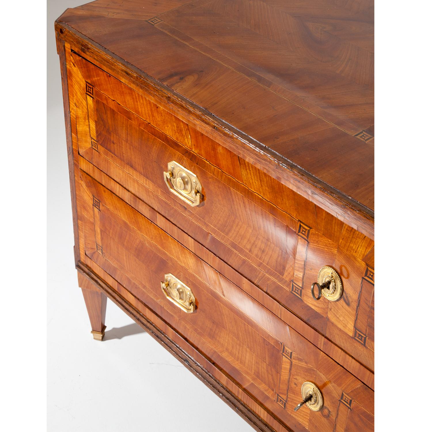 Late 18th Century Neoclassical Chest of Drawers, Southern Germany, 1790