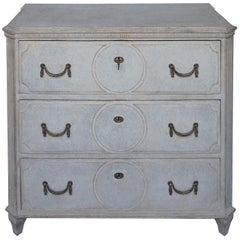 Neoclassical Style Chest of Drawers with Circular Detail