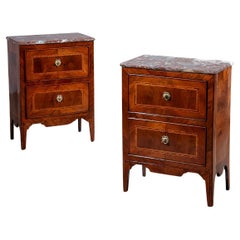 Neoclassical Chests of Drawers with Marble Tops, Italy, circa 1790
