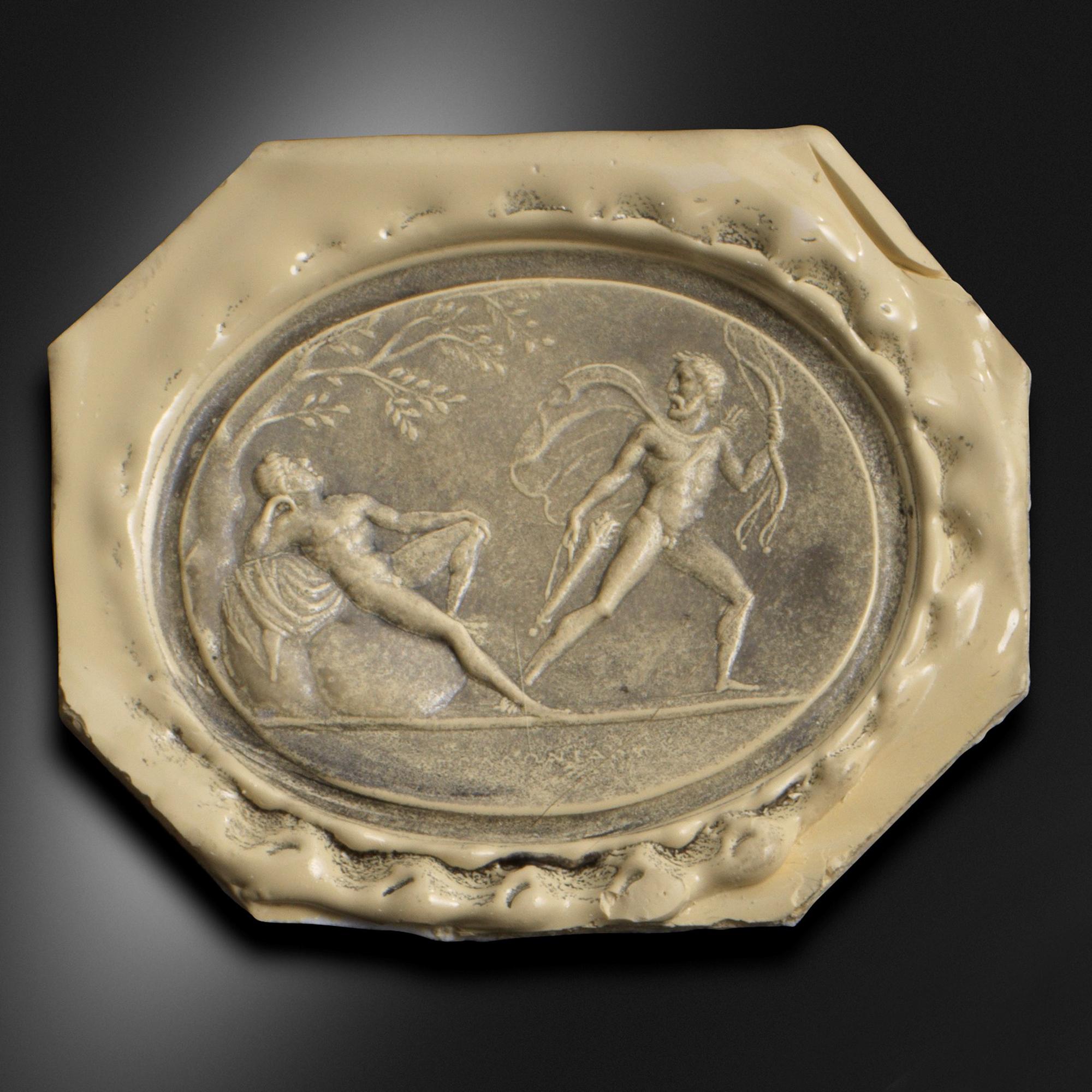 Neoclassical circa 1815 Carnelian Intaglio Peleus Brooch, Poniatowski Collection 1