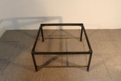 Table basse néoclassique en fer doré, à la manière de Marc Duplantier