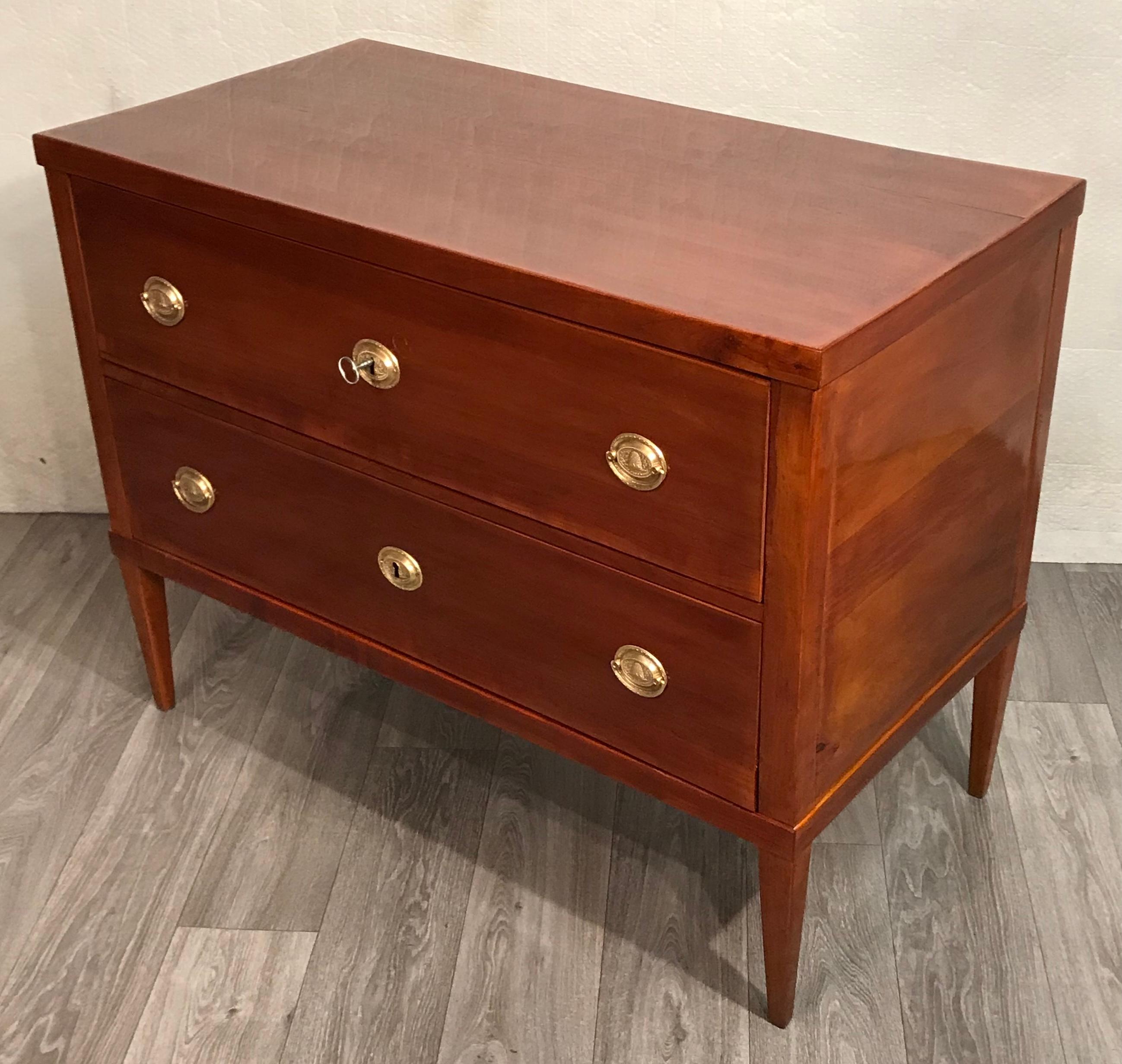 Biedermeier Neoclassical Commode, Germany 1810-1820, Cherry For Sale