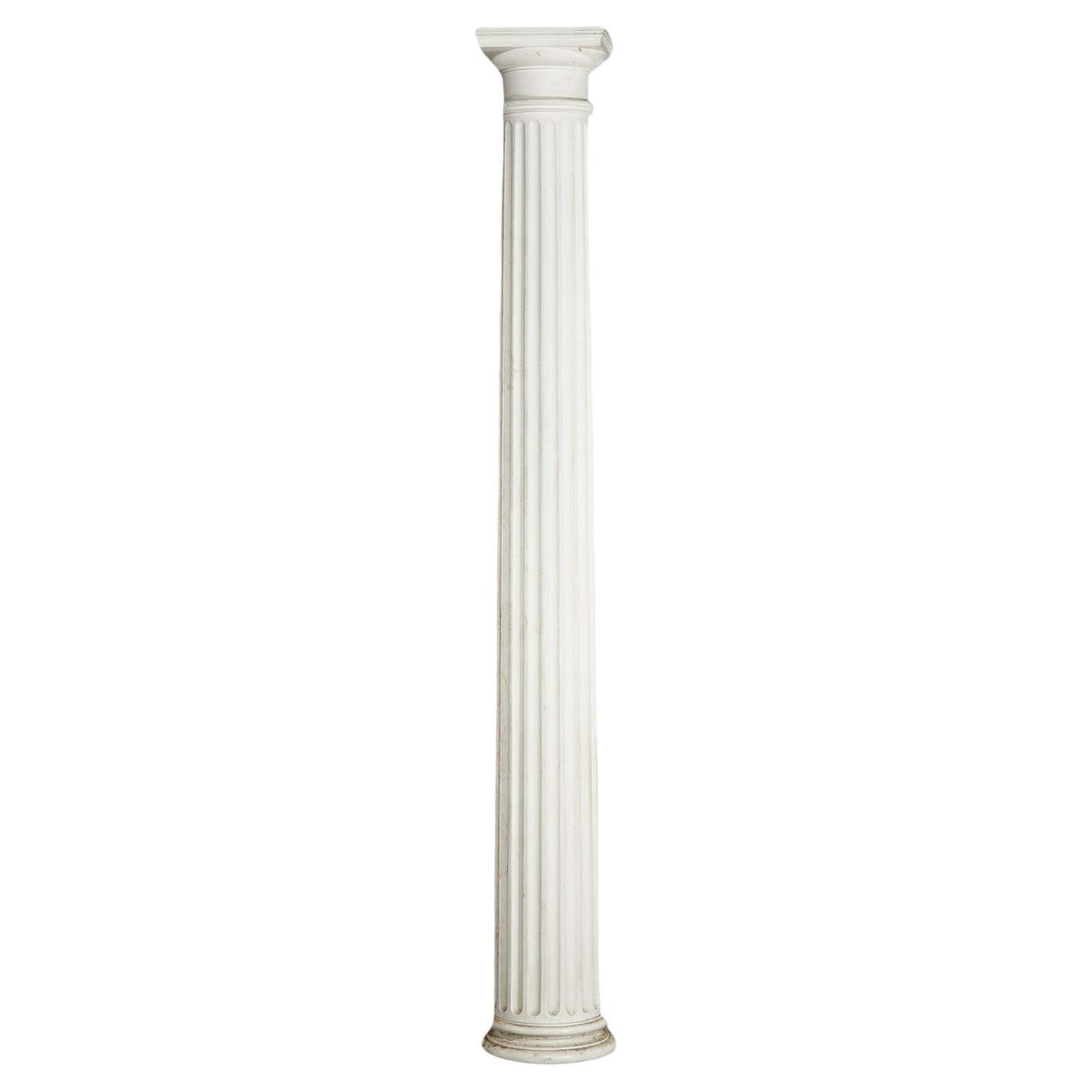 20 Inch Column Neoclassical Composition Tall Doric Form Column, 94