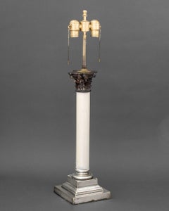 Neoclassical Corinthian Column Form Table Lamp