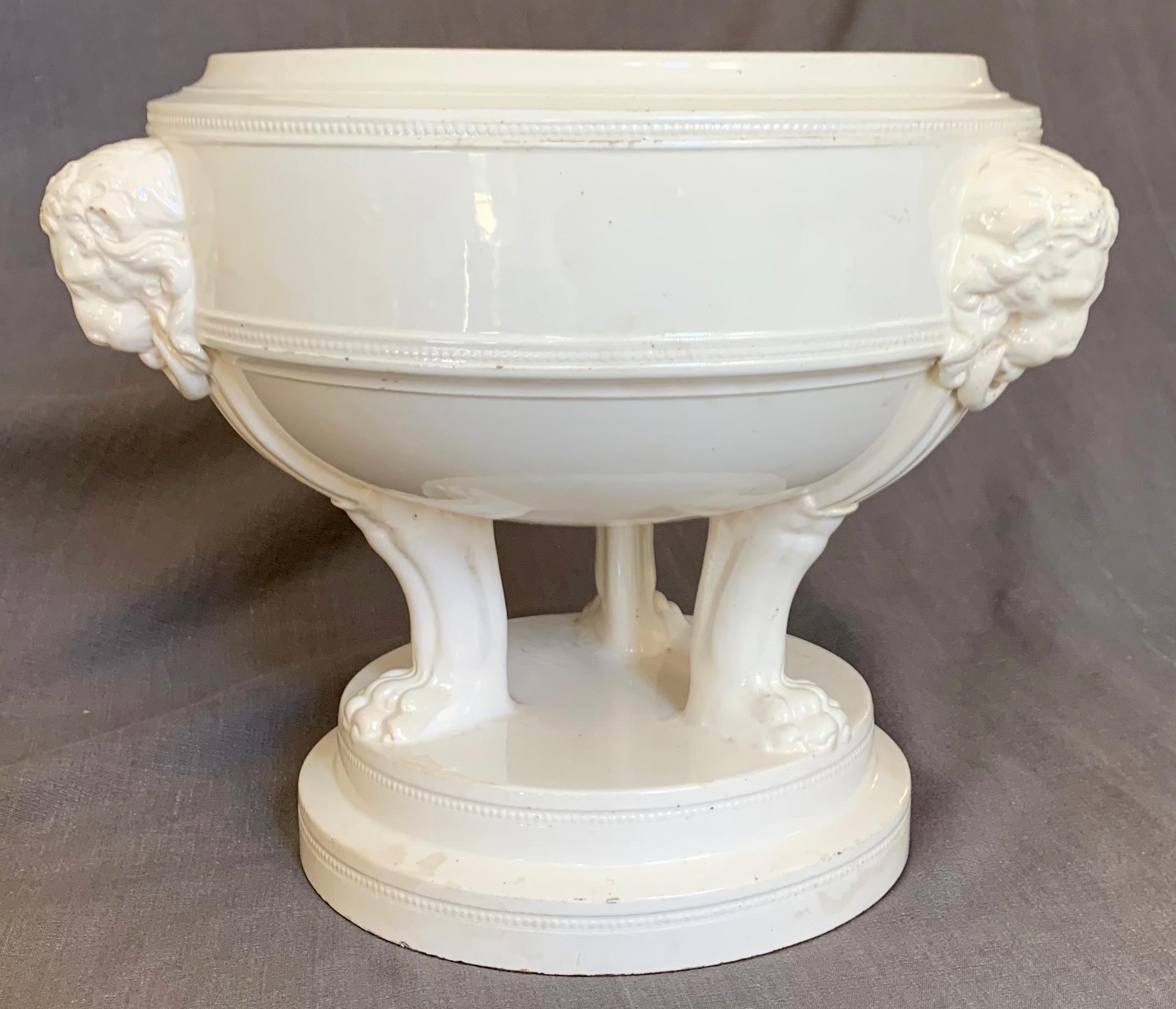 Neoclassical Creamware Cachepot In Good Condition In New York, NY
