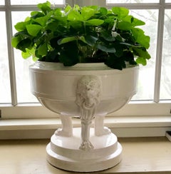 Neoclassical Creamware Cachepot