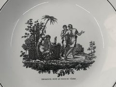 Neoclassical Creil Creamware Plate