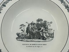 Neoclassical Creil Creamware Plate
