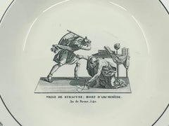 Neoclassical Creil Creamware Plate