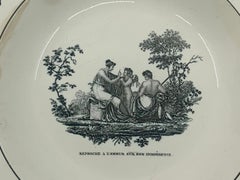 Neoclassical Creil Creamware Plate
