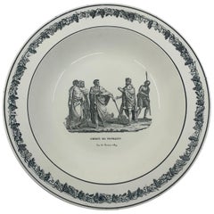 Used Neoclassical Creil Creamware Plate