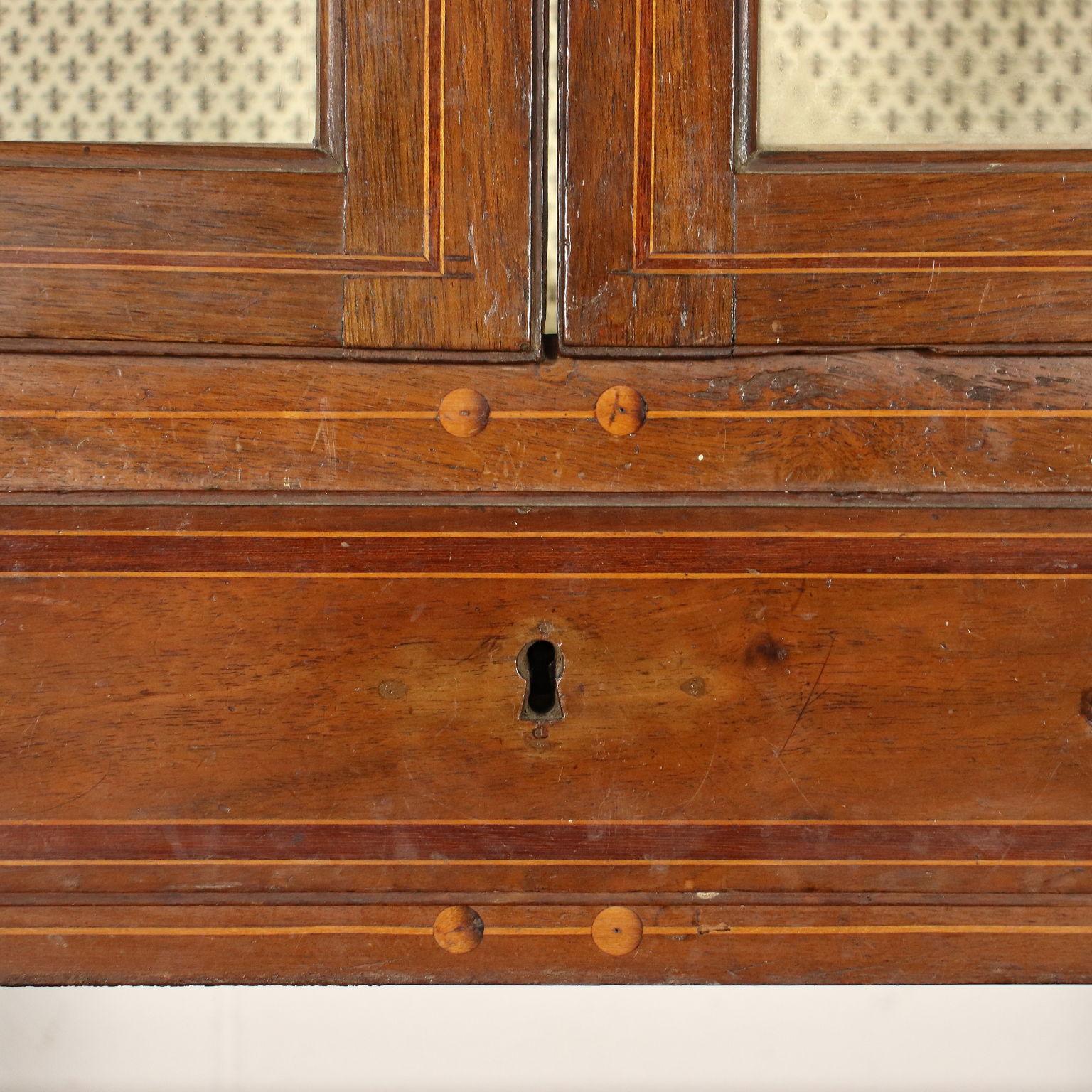 18th Century and Earlier Neoclassical Cupboard Walnut Maple Friuli, Italy, 2nd Half 18th Century For Sale