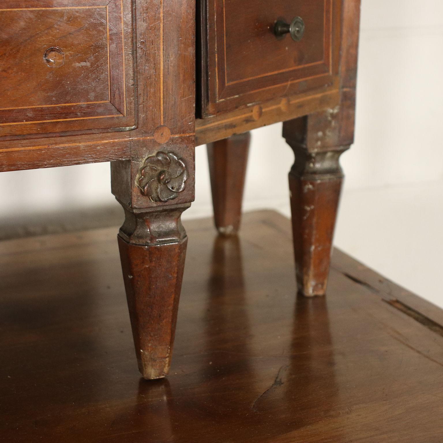 Neoclassical Cupboard Walnut Maple Friuli, Italy, 2nd Half 18th Century For Sale 1
