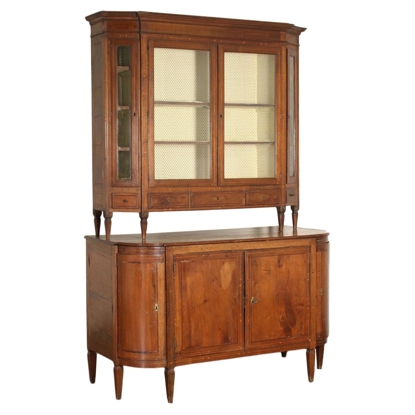 Neoclassical Cupboard Walnut Maple Friuli, Italy, 2nd Half 18th Century For Sale