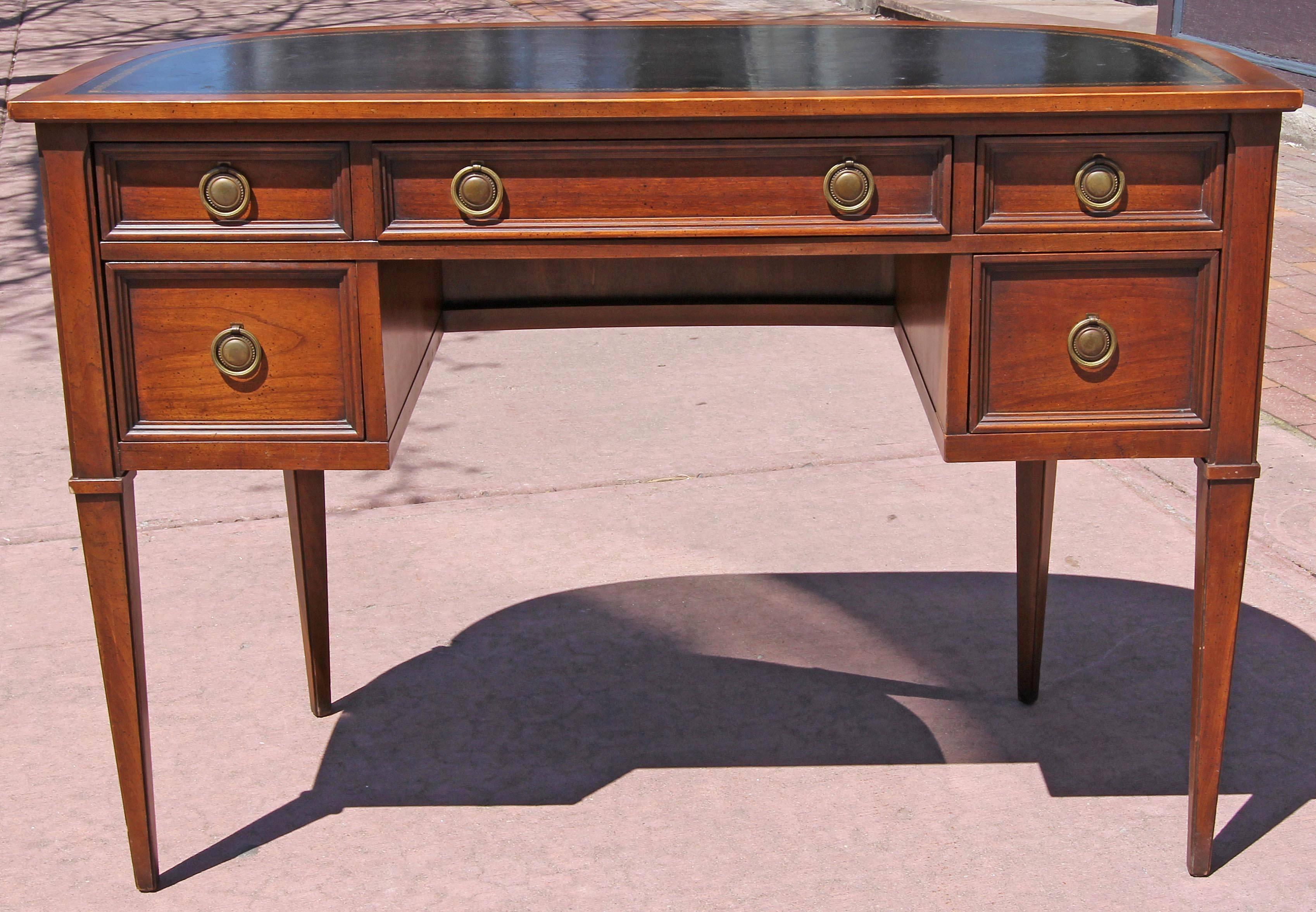 Neoclassical Demi-Lune Desk  In Good Condition In Rochester, NY